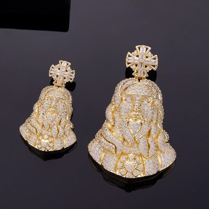 จี้พระเยซูแบบฮิปฮอป 3 มิติ ดีไซน์สำหรับแร็ปเปอร์ ประดับเพชรโมอิสซาไนต์ VVS เงินแท้ 925 - Product Image 3