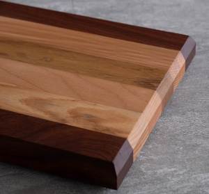 Nueva Tabla de Cortar de Madera, Forma Rectangular, Patrón a Cuadros, Antideslizante, Bloque de Corte para Cocina con Juego de Cuchillos de Acero Inoxidable, Bloques de Madera - Product Image 6