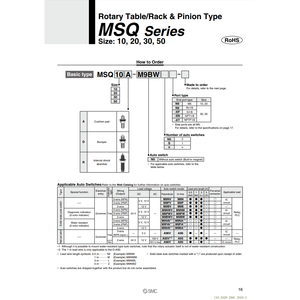 Mesa giratoria SMC Pneumatics modelo MSQ30A - Product Image 2
