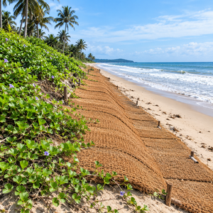 Eco2go Vietnam Raw 100% Natural Coconut Coir Biodegradable Erosion Control Mat for Slope Riverbank Protection Soil Restoration - Product Image 6