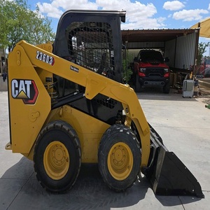 Cat Skid Steer Loader With Forestry <b>Mulcher</b> Attachment High Performance Compact Construction Machine For Heavy Duty Works - Product Image 3