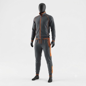 Ensemble de survêtement pour homme, veste de sport à séchage rapide, pantalon assorti, vêtements de sport pour la salle de sport, le fitness, le jogging, les sports de plein air - Product Image 2