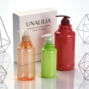 Factory Wholesale 300ml 500ml 1000ml PET Plastic Pump Bottle for Shampoo Conditioner Body Wash Shower Gel Custom Packaging - Product Image 3
