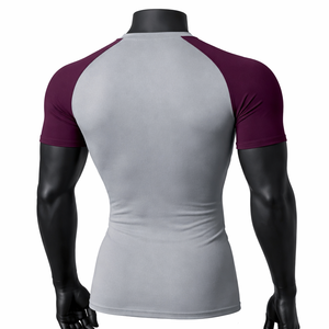 Mens Adult Short Sleeve <b>Compression</b> <b>Shirt</b> Eco-Friendly Breathable Quick Dry Performance Base Layer Rash Guard - Product Image 6