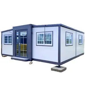 Maison-remorque entièrement meublée petites maisons mobiles de 20 pieds villa maison modulaire en conteneur préfabriqué extensible à vendre