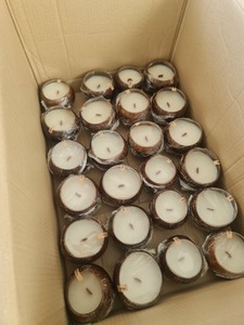 Vela perfumada de cera de coco pura en concha natural, combustión limpia, fragancia ecológica para el hogar - Product Image 4