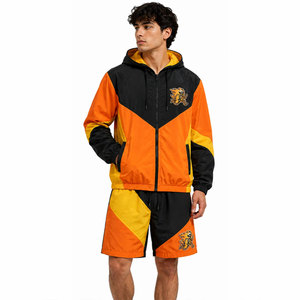 Stylish Summer Outfit With Lightweight Nylon Jacket and Shorts <b>Set</b> Comfortable Sportswear For Outdoor Activities Nylon Jacket an - Product Image 3