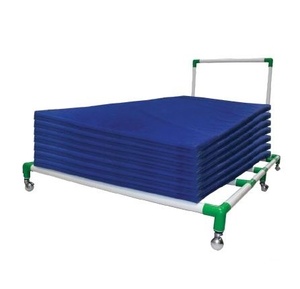 Chariot de transport pour tapis de gym, robuste et léger, avec deux roues verrouillables - Offre spéciale - Product Image 5