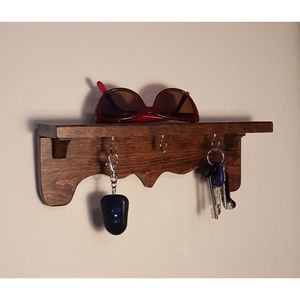 Durable Eco-Friendly Wooden <b>Key</b> <b>Holder</b> Home <b>Wall</b> Decor Item Mail & <b>Key</b> Organizer - Product Image 5