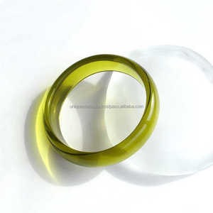 Brazaletes de resina de aspecto vidrioso artístico hecho a mano | Colores llamativos y diseños elegantes para usar con estilo todos los días y ocasiones | - Product Image 6