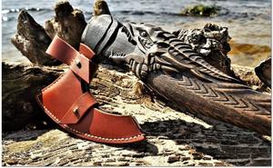 NM Customized Outdoor Industrial Grade Double Blade Viking <b>Axe</b> Head Steel <b>Wood</b> Handle High Quality Camping Hunting - Product Image 3