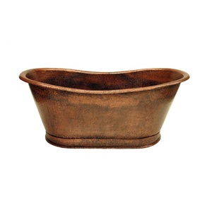 อ่างอาบน้ำทองแดงรูปทรงสี่เหลี่ยมสำหรับห้องน้ำหรูหรา - Product Image 2