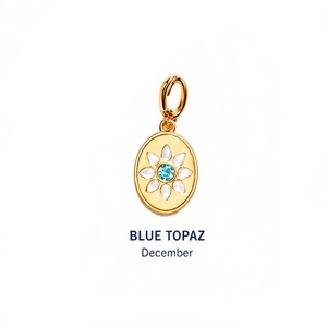 Pendentif personnalisé OEM en gros, Pierre de naissance d'août Peridot, Plaqué or 18 carats, Breloque fleur ovale, Émail blanc, Cristal vert pétale - Product Image 5