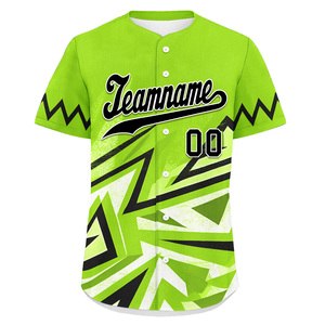 Maillot de baseball/softball rétro personnalisé pour homme en polyester respirant, uniforme de softball avec logo brodé et impression numérique - Product Image 3