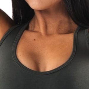 Sujetador Deportivo Contour para Mujer, Verde Oliva, Soporte Medio, Secado Rápido, para Yoga, Fitness, Ejercicio, Ropa Deportiva - Product Image 3