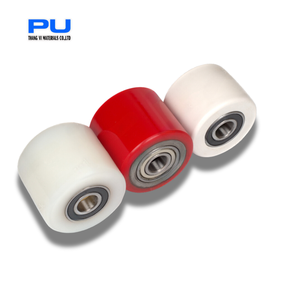 Roulette centrale en aluminium en polyuréthane pour le service de traitement du moulage Rouleaux en caoutchouc durable pour machines de production - Product Image 1