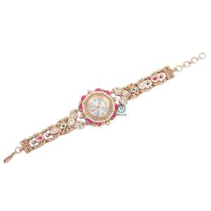 Yuvika Antique Designer Brass <b>Watch</b> Bracelet - Product Image 5