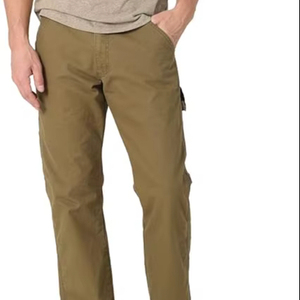 Classic Men's Canvas Carpenter <b>Jeans</b> Spandex/Cotton Drawstring <b>Elastic</b> <b>Waist</b> Casual Comfortable Pants - Product Image 1