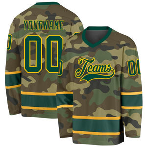 Maillot de hockey sur glace personnalisé en twill brodé camouflage, maillot de hockey sur glace sur mesure - Product Image 3