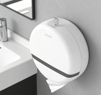 Dispensador de Papel Higiénico Moderno de Pared, Ecológico, de ABS, Marca Saigood, con 1 Año de Garantía, para Uso en Hoteles y Baños