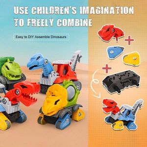 5 Pack Electric Drill-Activated Take-Apart Dinosaur Set Construction Building Science Engineering Toy for Boys Xmas Birthday - Product Image 2