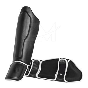 Protège-tibias de boxe en cuir personnalisables pour l'entraînement, haute qualité, vente chaude - Product Image 3