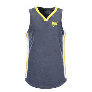เสื้อบาสเก็ตบอลพิมพ์โลโก้ตามสั่งแบบใหม่ ผ้าโพลีเอสเตอร์ 100% ราคาถูก - Product Image 1