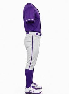 <b>Purple</b> Baseball Uniform Set Unisex Adult Jersey Pants <b>Socks</b> Belt Breathable Sublimation Printed Polyester Customizable - Product Image 2