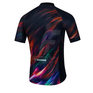 Maillot de cyclisme professionnel à manches courtes respirant pour adultes - Entraînement d'équipe 100% polyester - Product Image 2