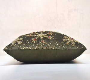 Funda de Almohada Hecha a Mano con Cuentas, Económica, para Decoración de Sofá, Silla, Cama y Habitación de Invitados por AALIYAN IMPEX - Product Image 3