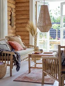 Natural <b>Bamboo</b> Outdoor <b>Sofa</b> <b>Bamboo</b> Garden Bench Eco Friendly <b>Bamboo</b> Patio Furniture for Garden Patio Balcony Hotel - Product Image 6