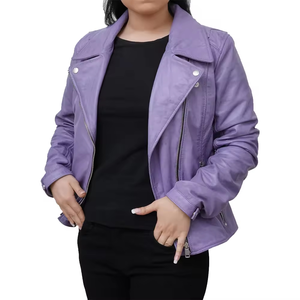 Veste en cuir pour femme de qualité supérieure, respirante, anti-rides, imperméable, écologique, légère et de qualité premium. - Product Image 4