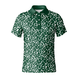 เสื้อกอล์ฟผู้ชายลดราคาพิเศษ คุณภาพสูง ทรงโอเวอร์ไซส์ ผ้าถัก ระบายอากาศ ซับเหงื่อ ดีไซน์ทันสมัย รับสกรีนโลโก้ - Product Image 4