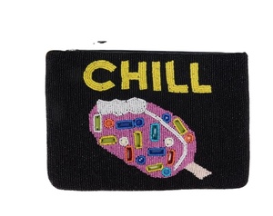 High Quality Square Shape Embroidered Seed Beaded Handmade Coin Purse with Customized Color Design for <b>Women</b> & Girls From India - Product Image 5