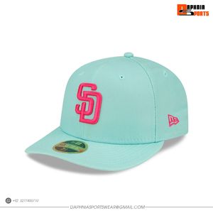 Gorra de Béisbol Verde Menta al por Mayor con Bordado SD Rosa, Gorra Ajustada de 6 Paneles para Adultos, Gorras Casuales de Primavera Unisex para Hombre - Product Image 2