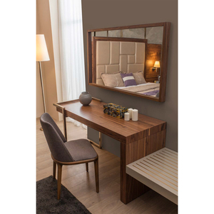 Contemporary Wooden <b>Bed</b> Frame Luxury Upholstered Headboard Bedroom Furniture Modern Home Interior <b>Bed</b> - Product Image 4