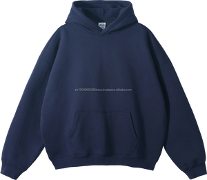 Sweats à capuche unisexe pull oversize lourd 100% coton unisexe rouge vert sweats à capuche pour hommes vente en gros - Product Image 4