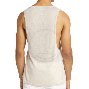 เสื้อกล้ามผู้ชายสีตามสั่ง คุณภาพสูง ระบายอากาศได้ดี ผลิตจากผ้าฝ้าย 100% บริการ OEM สินค้ามาใหม่ ผลิตในปากีสถาน - Product Image 2