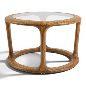 Fabricante de Muebles de Madera de Teca Sostenible, Mesa de Centro Redonda Personalizada de Grado Comercial para Interiores y Exteriores para Proyectos Hoteleros - Product Image 2