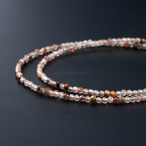 Collar de cuentas de rutilo rojo de alta calidad con cuentas de piedras preciosas redondas facetadas, cristal curativo, joyería de moda para mujer, regalo elegante - Product Image 2