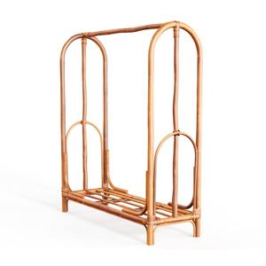 Perchero de ratán, barra de madera natural para ropa, precio al por mayor, percheros de alta calidad. - Product Image 3