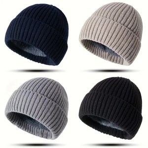 Fine Knit Beanie <b>Cap</b> Lightweight Warm Winter Headwear Smooth Texture Stretch Fit Casual Everyday Fashion Hat For Outdoor - Product Image 6