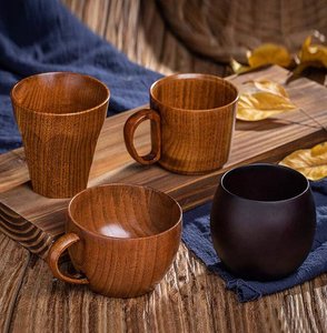 Premium Quality Wooden Tea <b>Cup</b> For Your Home tableware Tea Drinking <b>Cup</b> Unbreakable Crafts With Handle At Affordable Budget - Product Image 4