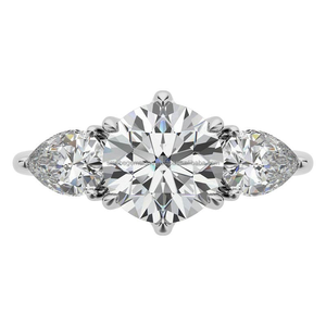 Los anillos de diamantes solitarios de Plata de Ley 925 más populares para mujer, diamantes de claridad VVS para compromiso, boda o regalo - Product Image 5