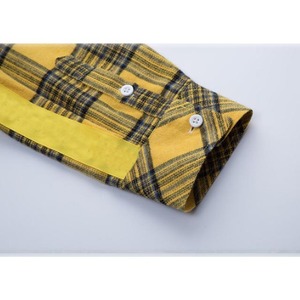 Camisa de Franela Acolchada Sin Pedido Mínimo, Cuello Redondo, Casual, Personalizada para Hombre, 100% Algodón, Camisas de Primavera - Product Image 3