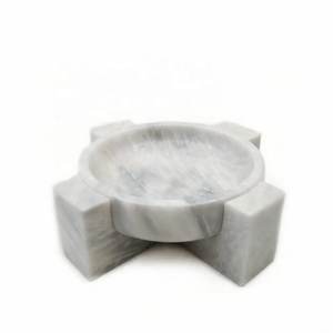 Ensemble de bols en marbre naturel faits à la main, vente en gros B2B. Bols à fruits en pierre, cuillères à salade, articles de cuisine et de salle à manger, décoration intérieure - Product Image 6