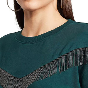 Sweat-shirt femme à manches longues avec logo personnalisé, respirant, durable, best-seller, décontracté, uni, en vente - Product Image 3