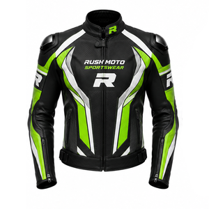 Top Selling Auto Racing Leather <b>Motorcycle</b> <b>Jacket</b> Comfortable Breathable Latest design Outdoor Use Leather <b>Motorcycle</b> <b>Jackets</b> - Product Image 4