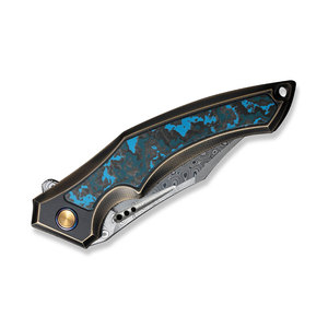 Damascus Steel Folding Knife Handmade Pattern Steel Pocket Knife Outdoor <b>Camping</b> Hiking Fishing Travel Utility <b>Tool</b> - Product Image 6