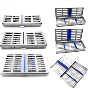 PISSCO Sterilization Trays Surgical Sterilization Trays Medical Sterilization Tray <b>Instrument</b> Sterilization Tray Stainless Steel - Product Image 1